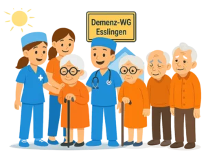 Illustration: Demenz-WG in Esslingen