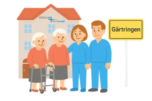 Illustration Pensum MED mobil Standort Gärtringen