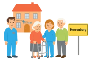 Illustration Pensum MED mobil Standort Herrenberg