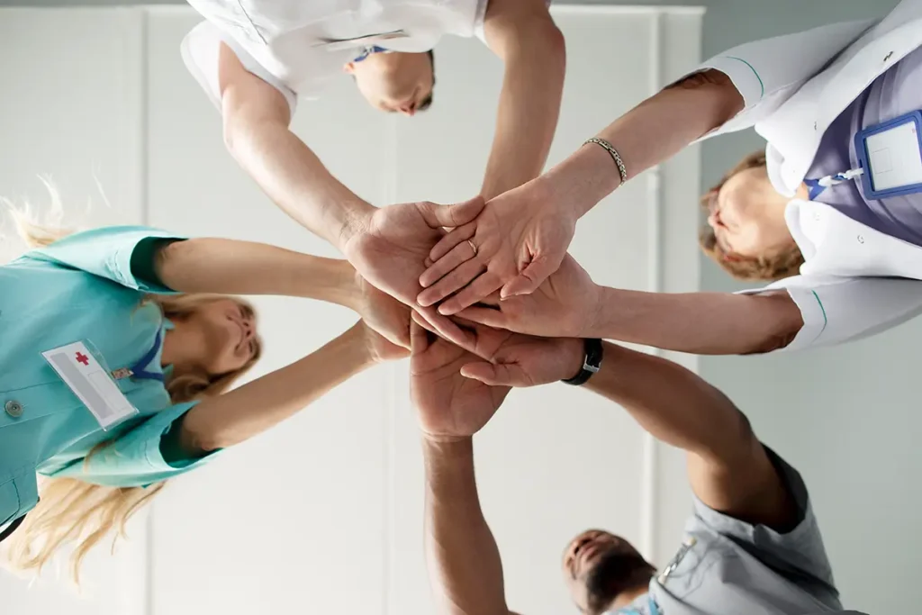 Symbolbild: Teamwork bei Pensum MED